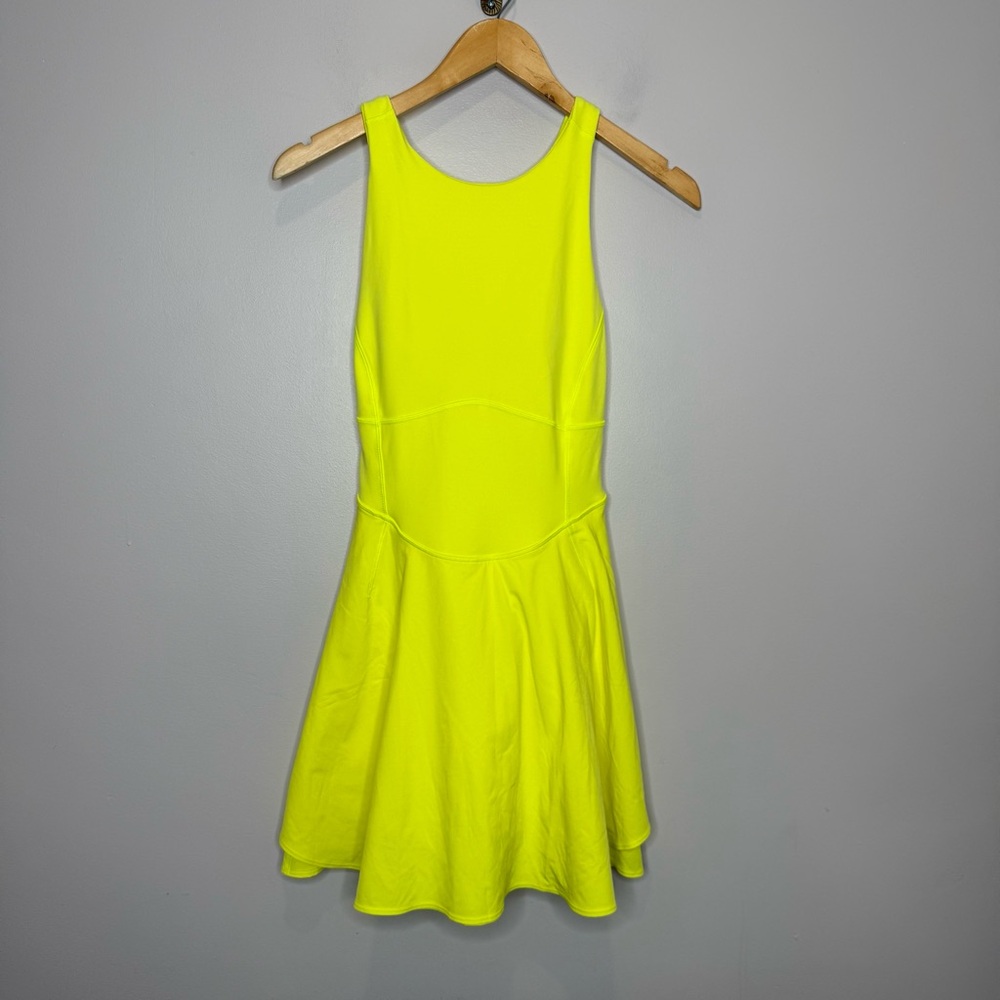 LULULEMON Court Crush Dress in Electric Lemon 6 - Picture 8 of 16